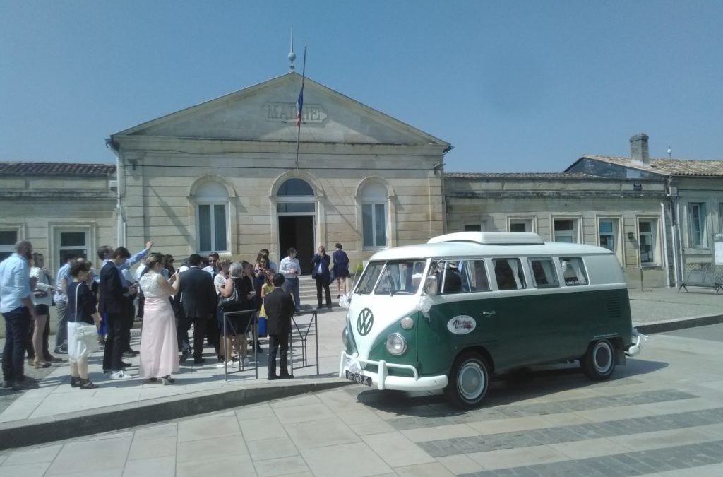 Voiture de mariés Originale: le combi Split
