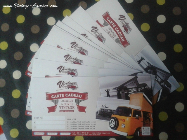 Bons cadeaux Vintage Camper