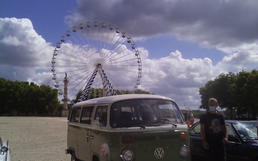Traversée de Bordeaux aout 2020 en combi VW