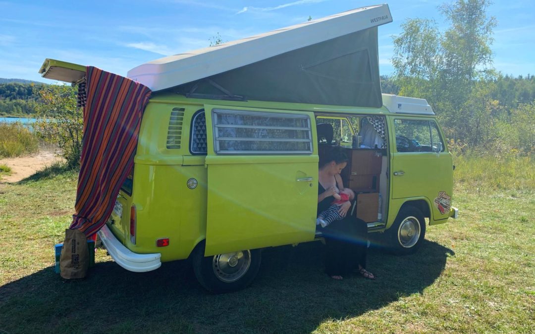 Voyager avec un bébé – Vintage Camper Jura