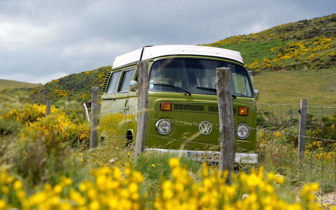 Des vacances en amoureux avec nos combi Volkswagen Vintage Camper Ardèche